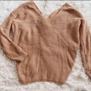 Adorable off the shoulder sweater.